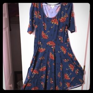 Umbrella patterned Nicole dress LulaRoe